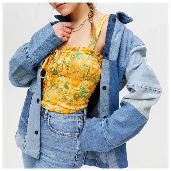 LAST CHANCE Urban Outfitters Valentina Cropped Bustier Tank Top - Picture 5 of 12